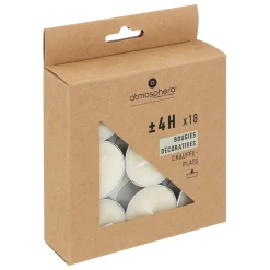 ATMOSPHERA 18 Bougies chauffe-plats "Hugo" New