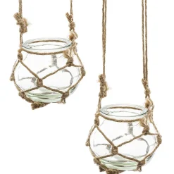 ATMOSPHERA 4 soliflores suspendus LED, verre Outlet