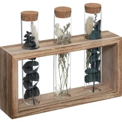 ATMOSPHERA 3 tubes fleurs séchées "House"