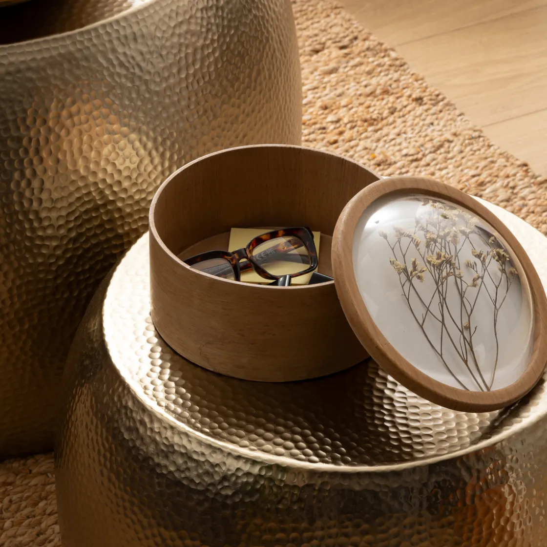 ATMOSPHERA Boîte fleurs séchées "Leya" Discount