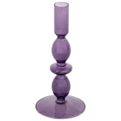 ATMOSPHERA Bougeoir verre "Deep purple" Outlet
