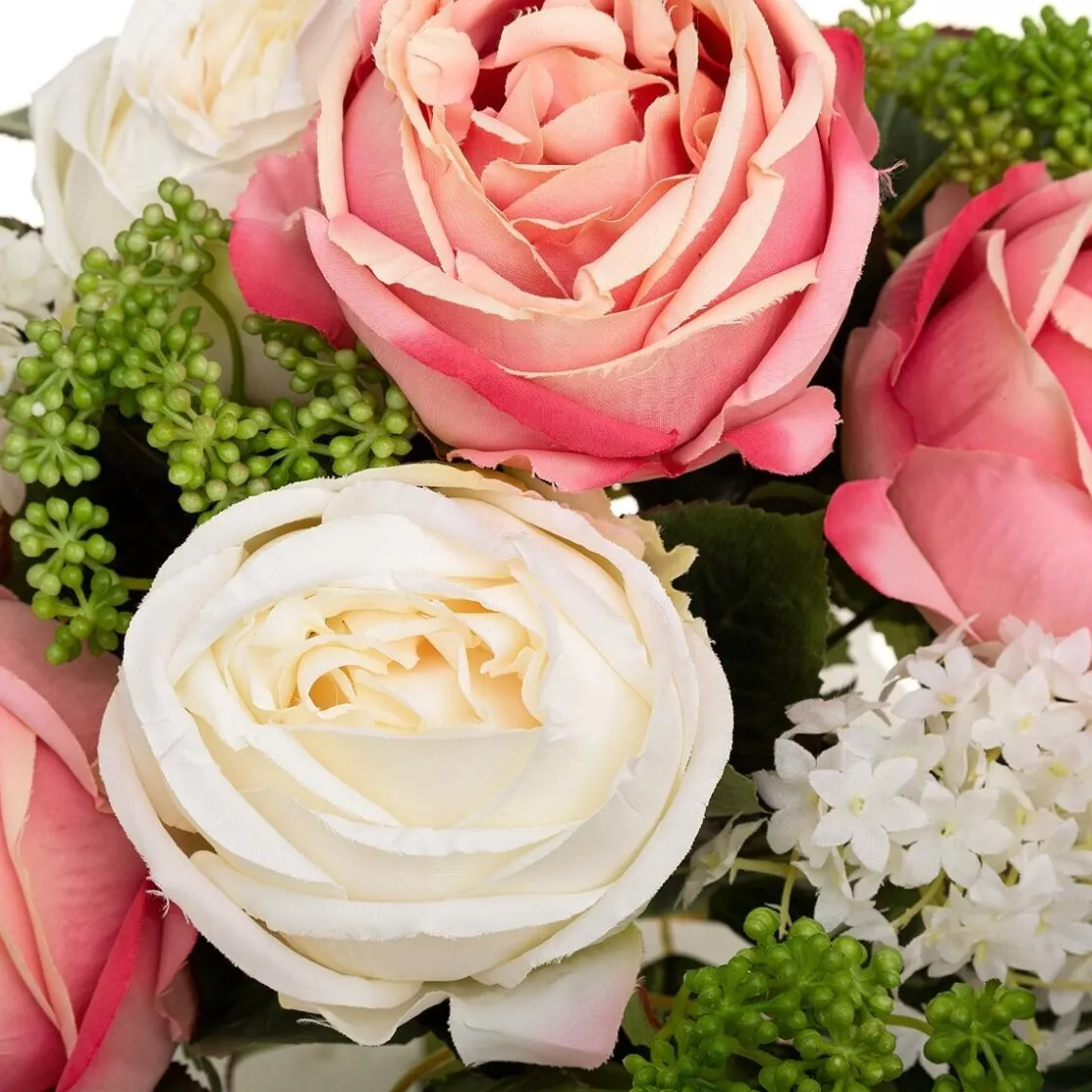 ATMOSPHERA Bouquet rond artificiel Hot