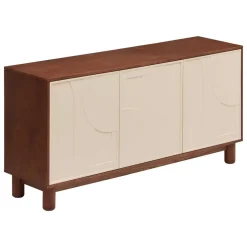 ATMOSPHERA Buffet 3 portes 6 étagères "Jilani" Discount