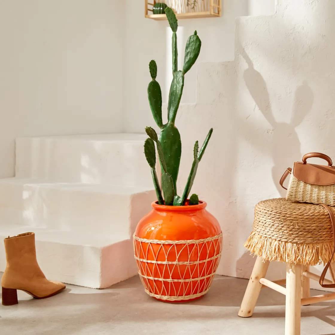 ATMOSPHERA Cactus artificiel en pot "Yuca" Hot