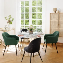 ATMOSPHERA Chaise "Slano", pieds métal noir Clearance