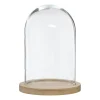 ATMOSPHERA Cloche verre et bois New
