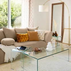 ATMOSPHERA Coussin à franges "Malakite" Hot