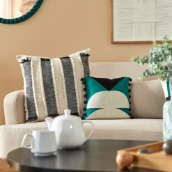 ATMOSPHERA Coussin brodé "Malakite" Outlet