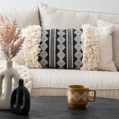 ATMOSPHERA Coussin jacquard "Inuit dreams" Hot