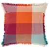 ATMOSPHERA Coussin madras à franges "Yucatan" Best