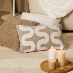 ATMOSPHERA Coussin "Manoir", fausse fourrure New