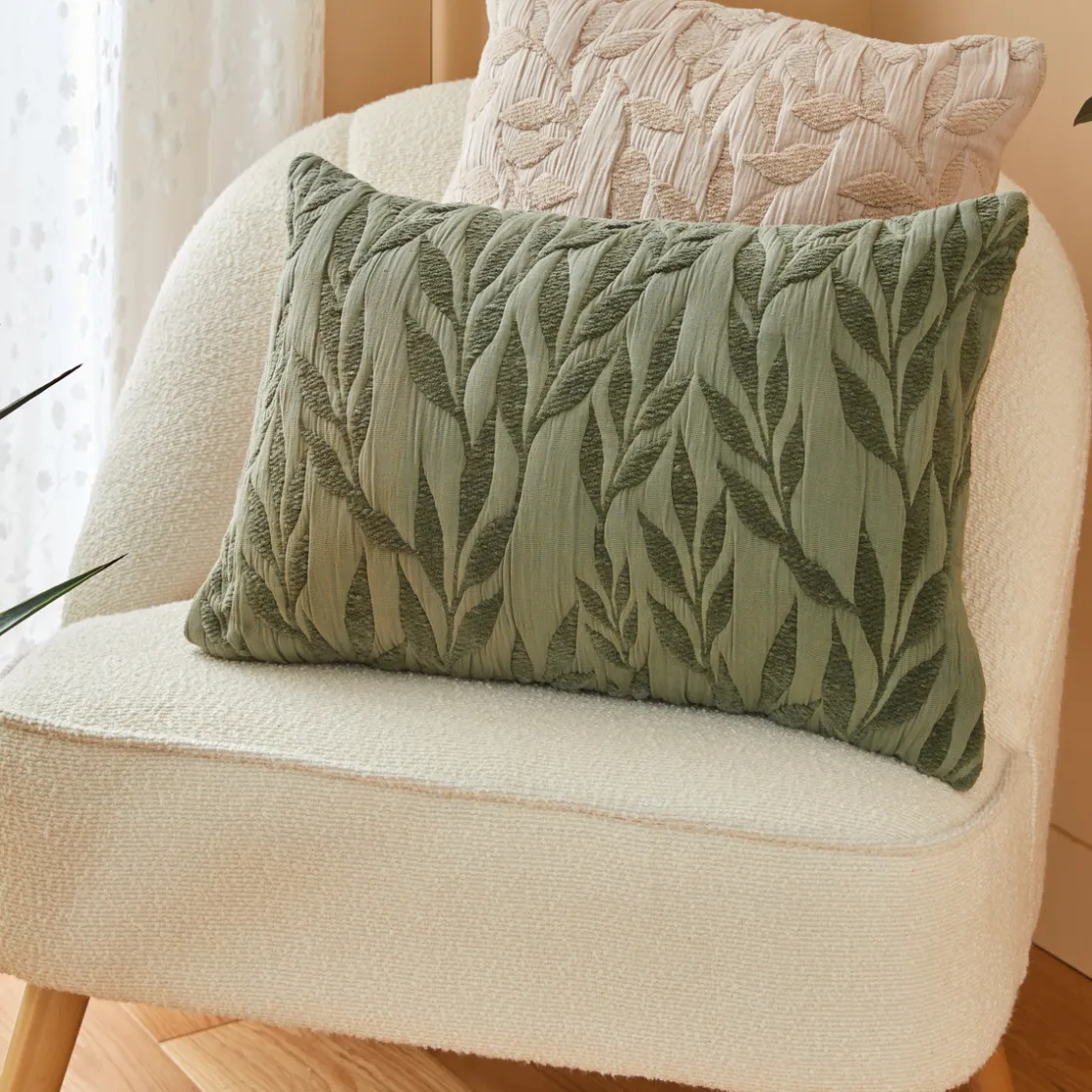 ATMOSPHERA Coussin motif jacquard "Lehto" Discount