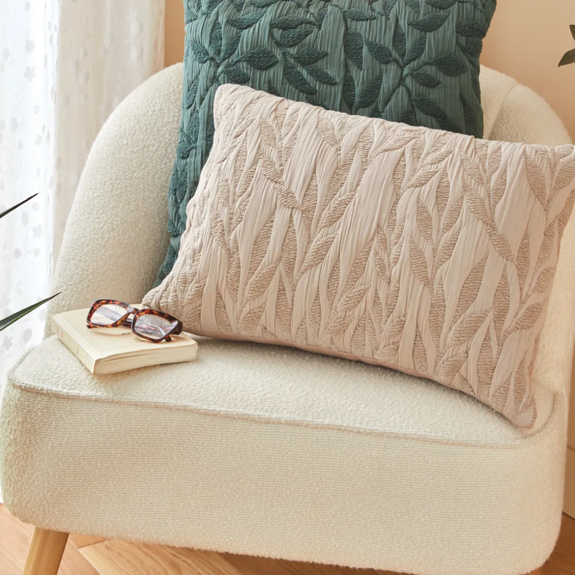 ATMOSPHERA Coussin motif jacquard "Lehto" Discount