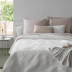 ATMOSPHERA Dessus de lit "Feuille", velours New