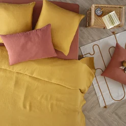 ATMOSPHERA Drap-housse "Linah", lin lavé Discount