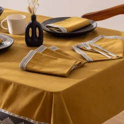 ATMOSPHERA Ensemble nappe et 6 serviettes "Inuit", coton