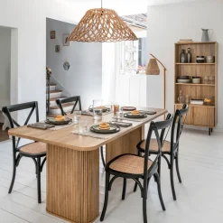 ATMOSPHERA Ensemble table à manger "Colva" + 4 chaises "Isak" New