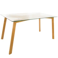 ATMOSPHERA Ensemble table à manger "Taho" + 4 chaises "Baya" Hot