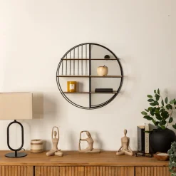 ATMOSPHERA Etagère murale avec miroir "Zina" New