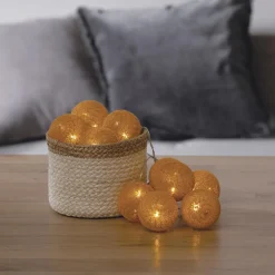 ATMOSPHERA Guirlande LED 10 boules, pile