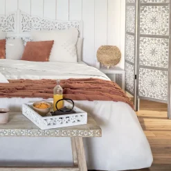 ATMOSPHERA Jeté de lit "Inca", coton tufté