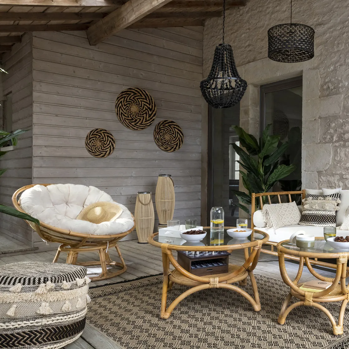 ATMOSPHERA Lanterne "Fit", bambou Clearance