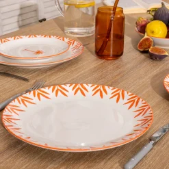 ATMOSPHERA Lot de 6 assiettes plates "Yucatan" Discount
