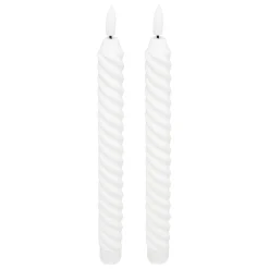 ATMOSPHERA Lot de 2 bougies bâtons LED "Twist Aloe" New