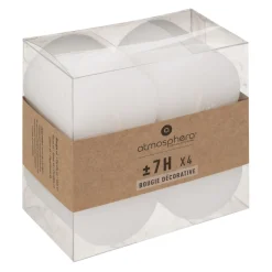 ATMOSPHERA Lot de 4 bougies rustiques "Olia" Outlet