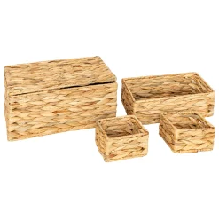 ATMOSPHERA Lot de 4 paniers "Lia" Hot