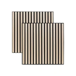 ATMOSPHERA Lot de 2 panneaux décoratifs tasseaux bois Colva Hot