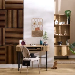 ATMOSPHERA Lot de 3 panneaux décoratifs tasseaux bois Colva New