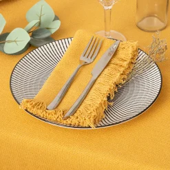 ATMOSPHERA Lot de 2 serviettes de table "Maha" New