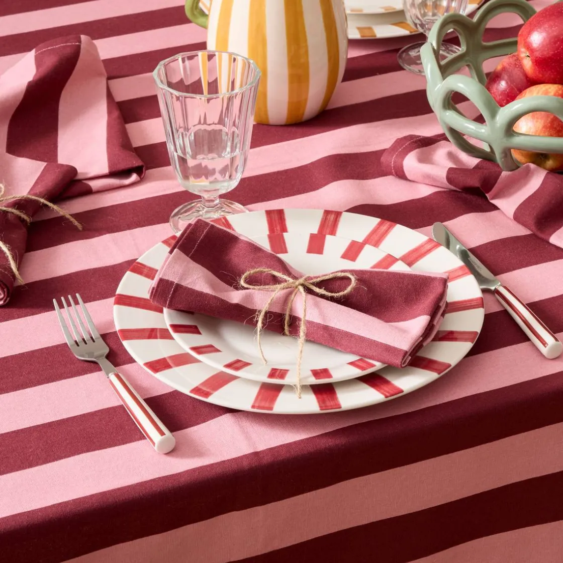 ATMOSPHERA Lot de 4 serviettes de table "Cherry" Best