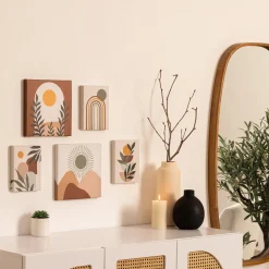 ATMOSPHERA Lot de 5 toiles imprimées "Cynthia" Outlet