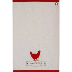 ATMOSPHERA Lot de 2 torchons coton Hot