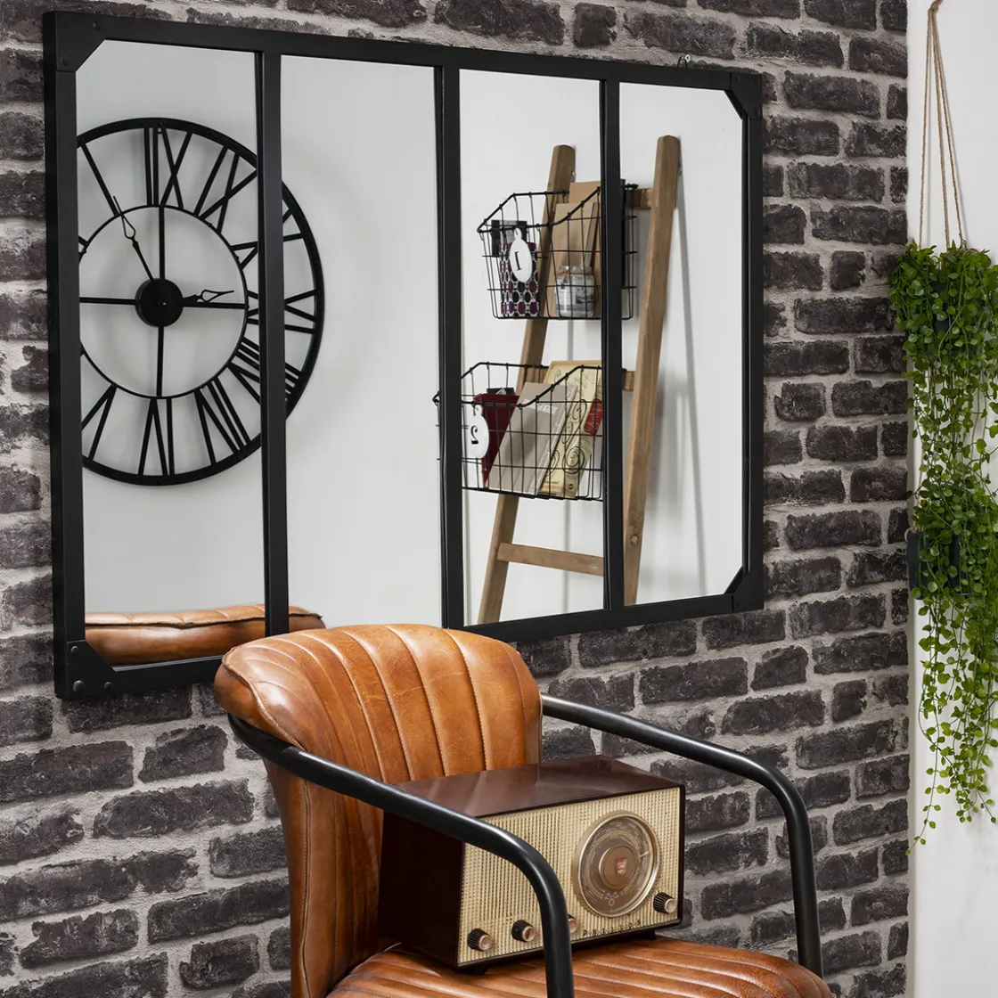 ATMOSPHERA Miroir d'atelier "Lola"