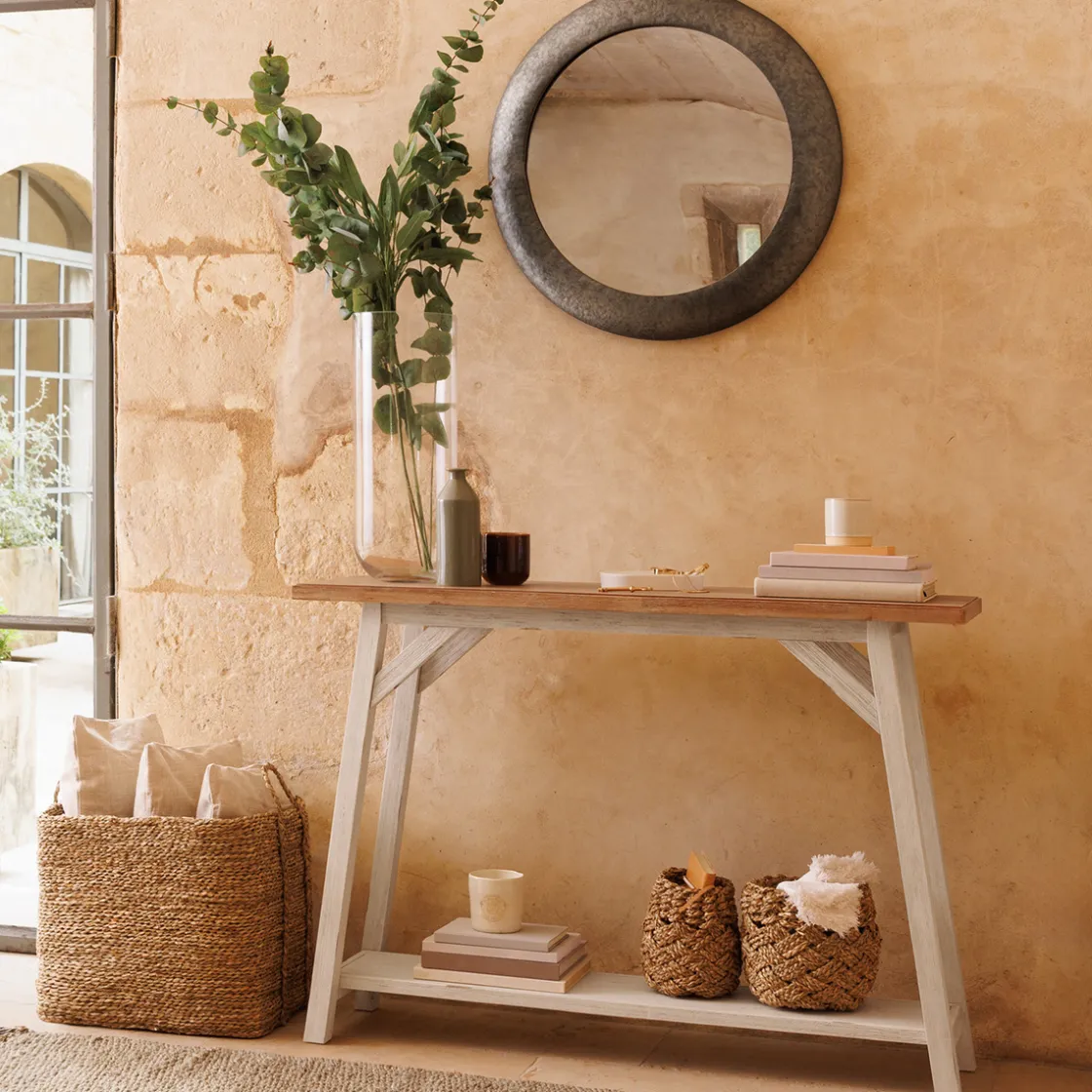 ATMOSPHERA Miroir rond "Lewis" Hot