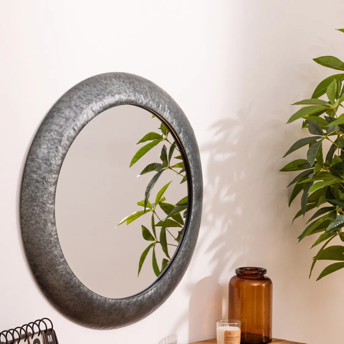 ATMOSPHERA Miroir rond "Lewis" Hot