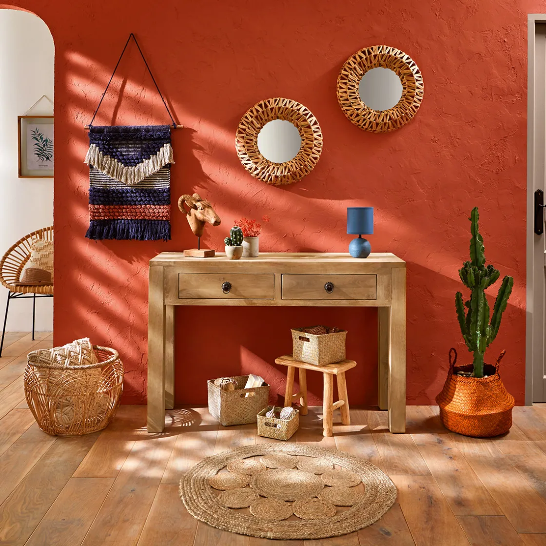 ATMOSPHERA Miroir tressé "Beatriz" Outlet