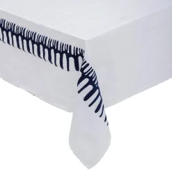 ATMOSPHERA Nappe broderie "Lizandro", coton et lin Sale