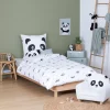 ATMOSPHERA Parure de lit 2 pièces enfant Panda "Andy" Hot