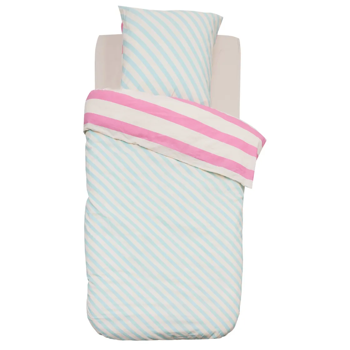 ATMOSPHERA Parure de lit 2 pièces enfant Rayure "Azel" Online