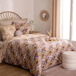 ATMOSPHERA Parure de lit 3 pièces imprimée "Aikupito" Discount