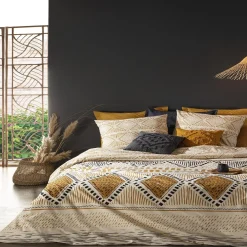 ATMOSPHERA Parure de lit 3 pièces "Rayures Kilim" Outlet