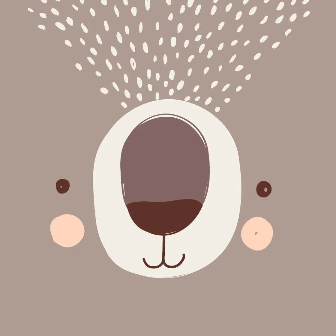 ATMOSPHERA Parure de lit enfant 2 pièces "Ours" Outlet