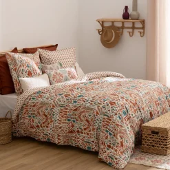 ATMOSPHERA Parure de lit imprimée "Ikat"