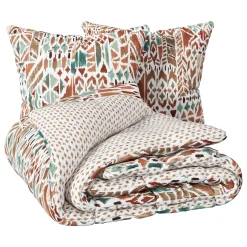 ATMOSPHERA Parure de lit imprimée "Ikat"