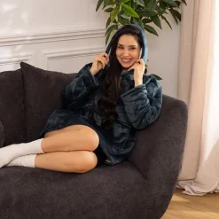 ATMOSPHERA Plaid à manches capuche Sale