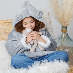 ATMOSPHERA Plaid à manches capuche "Ours" Best